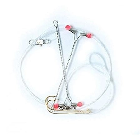 Eagle Claw Crappie Rig Auto Rotating Two Gold Hook WSpreader Rig 015H-4
